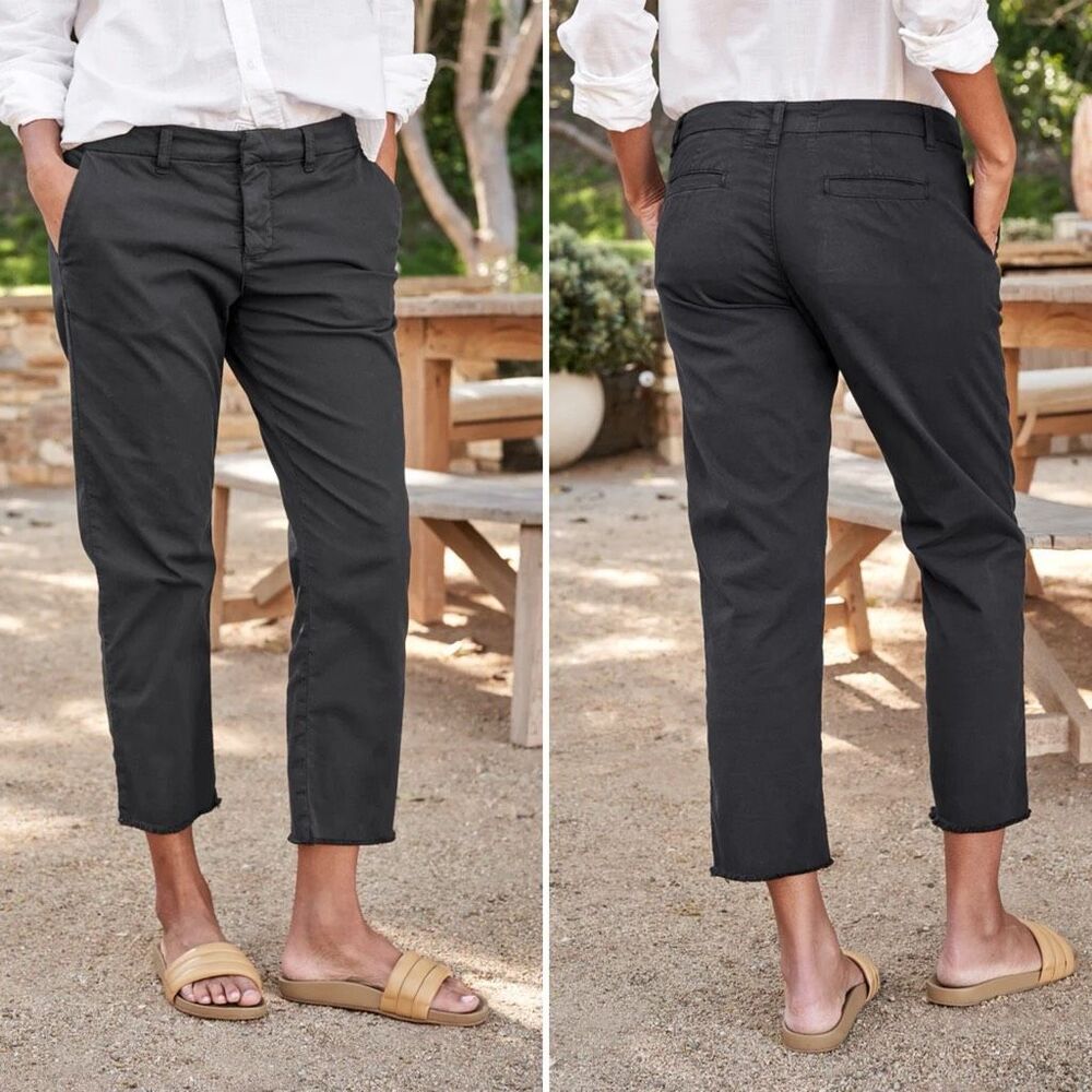 Frank & Eileen Black Cropped Pants
